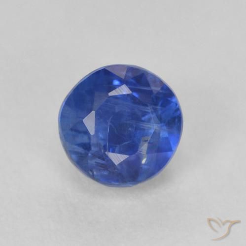 0.53ct طبيعي أزرق حقيقى الكيانيت, دائري, SI