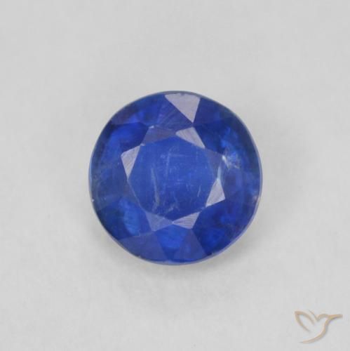 0.36ct طبيعي أزرق بحرى الكيانيت, دائري, SI