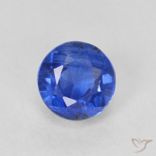 0.47ct طبيعي أزرق حقيقى الكيانيت, دائري, SI