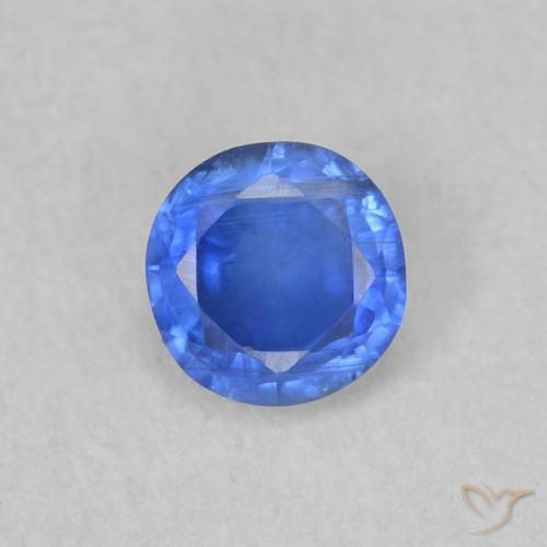 0.34ct طبيعي أزرق بحرى فاتح الكيانيت, دائري, SI