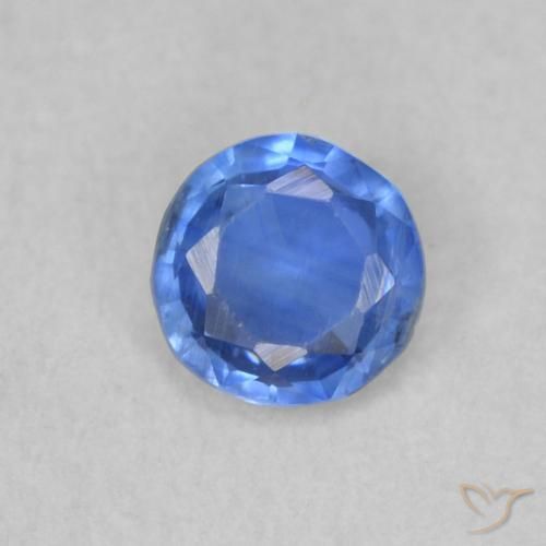 0.35ct طبيعي أزرق بحرى فاتح الكيانيت, دائري, SI
