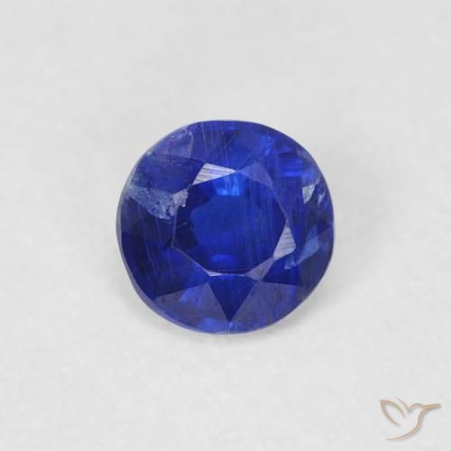 0.31ct طبيعي ازرق غامق الكيانيت, دائري, SI