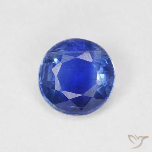 0.36ct طبيعي ازرق غامق الكيانيت, دائري, SI