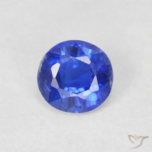 0.34ct طبيعي أزرق سماوى غامق الكيانيت, دائري, SI
