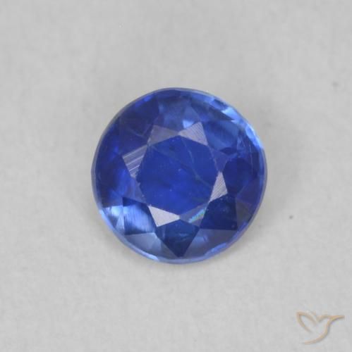 0.32ct طبيعي أزرق غامق الكيانيت, دائري, SI