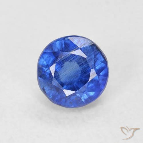 0.45ct طبيعي أزرق حقيقى الكيانيت, دائري, SI