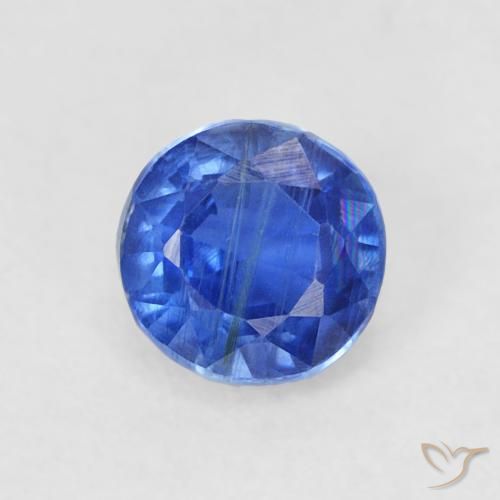 0.45ct طبيعي أزرق حقيقى الكيانيت, دائري, SI