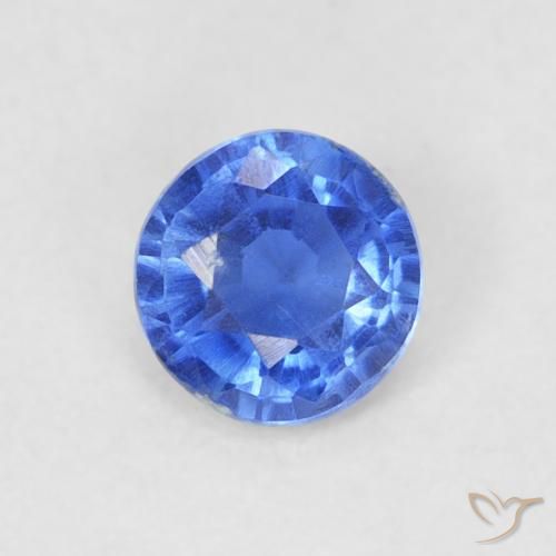 0.31ct طبيعي أزرق سماوى غامق الكيانيت, دائري, VS-SI