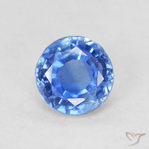 0.37ct طبيعي أزرق فاتح الكيانيت, دائري, VS-SI