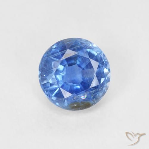 0.36ct طبيعي أزرق بحرى فاتح الكيانيت, دائري, SI