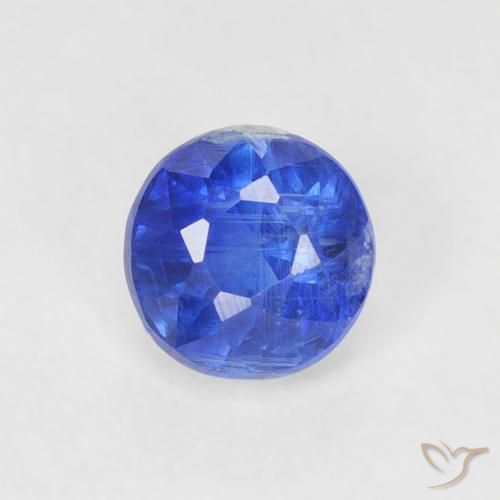 0.43ct طبيعي أزرق سماوى غامق الكيانيت, دائري, SI