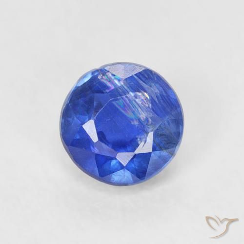 0.39ct طبيعي أزرق سماوى غامق الكيانيت, دائري, SI