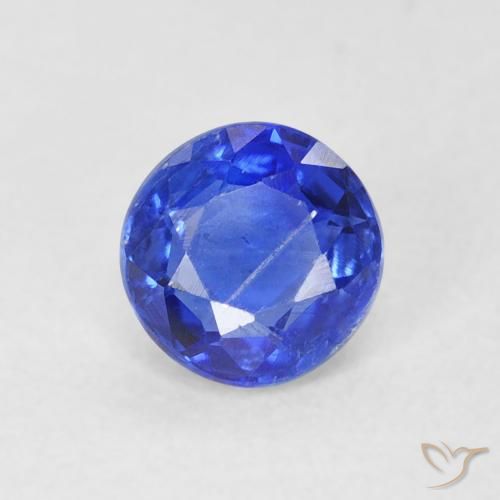 0.67ct طبيعي أزرق بحرى الكيانيت, دائري, SI