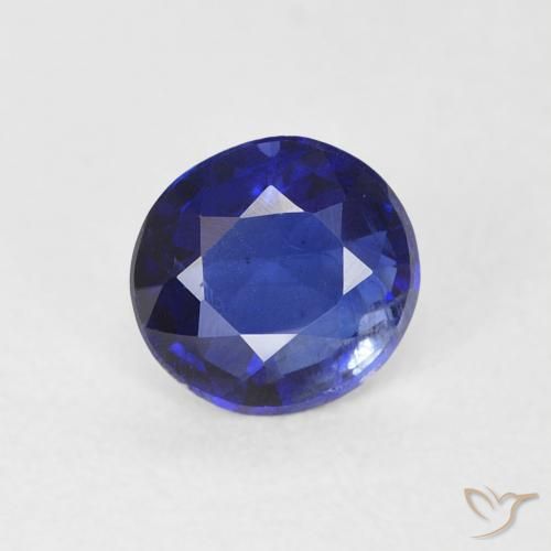 0.47ct طبيعي الأزرق الملكي الكيانيت, دائري, SI