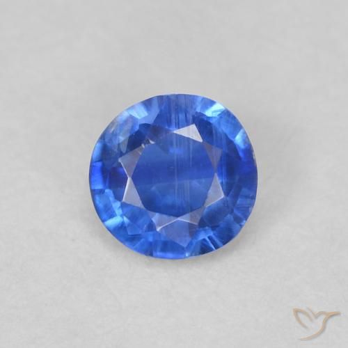 0.31ct طبيعي أزرق سماوى غامق الكيانيت, دائري, VS-SI