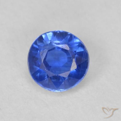 0.44ct طبيعي أزرق سماوى غامق الكيانيت, دائري, VS-SI