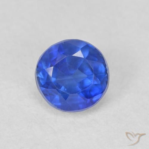 0.45ct طبيعي أزرق سماوى غامق الكيانيت, دائري, VS-SI