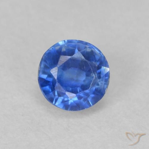 0.48ct طبيعي أزرق لامع الكيانيت, دائري, VS-SI