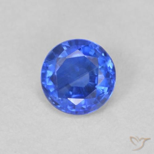 0.35ct طبيعي أزرق سماوى غامق الكيانيت, دائري, VS-SI