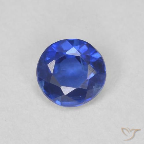 0.34ct طبيعي أزرق حقيقى الكيانيت, دائري, VS-SI