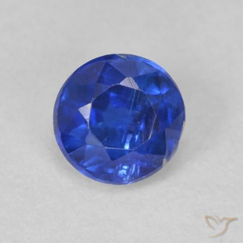 0.77ct طبيعي أزرق بحرى الكيانيت, دائري, SI