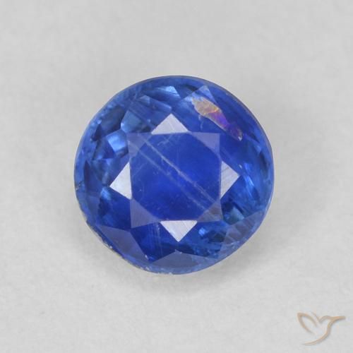 0.76ct طبيعي أزرق حقيقى الكيانيت, دائري, SI
