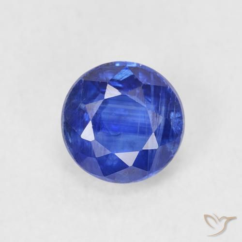 0.73ct طبيعي أزرق بحرى الكيانيت, دائري, SI