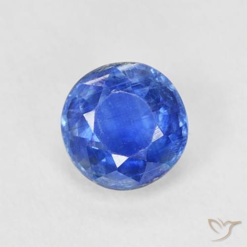0.82ct طبيعي أزرق لامع الكيانيت, دائري, SI