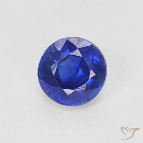 0.43ct طبيعي أزرق بحرى الكيانيت, دائري, VS-SI