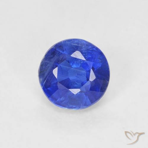 0.41ct طبيعي أزرق بحرى الكيانيت, دائري, VS-SI