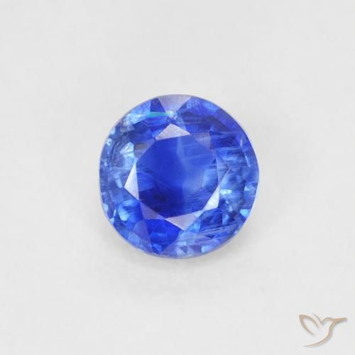 0.32ct طبيعي أزرق سماوى غامق الكيانيت, دائري, VS-SI