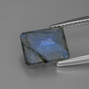 لابرادوريت متعدد الألوان طبيعي، شفاف، 3.11 قيراط، شفاف / نصف شفاف