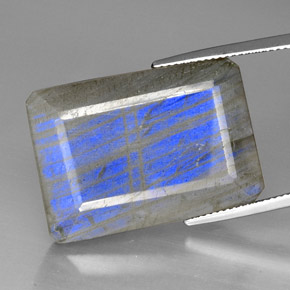 لابرادوريت متعدد الألوان طبيعي، شفاف، 35.01 قيراط، شفاف / نصف شفاف