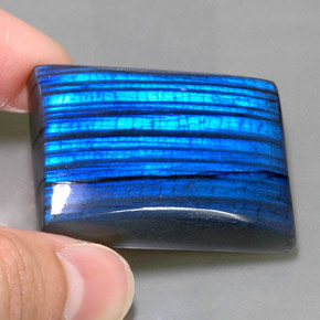 لابرادوريت متعدد الألوان طبيعي، باجيت، 111.35 قيراط، نصف شفاف