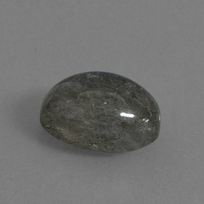 لابرادوريت شين أزرق رمادى طبيعي، قصة بيضاوى، 5.82 قيراط، نصف شفاف