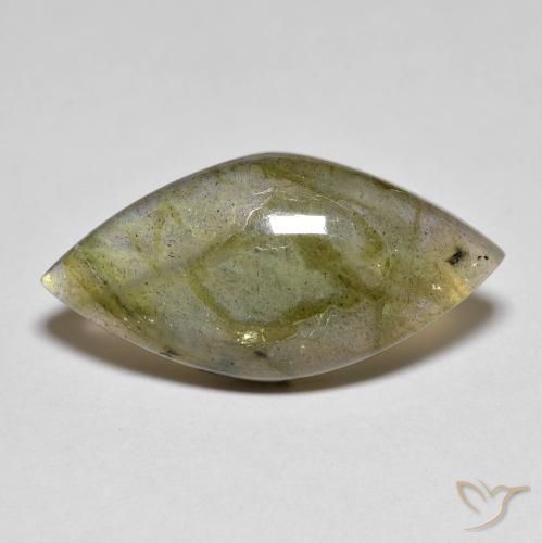 8.22ct طبيعي متعدد الألوان لابرادوريت, ماركيز, نصف شفاف