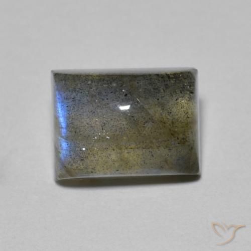 2.71ct طبيعي متعدد الألوان لابرادوريت, باجيت, شفاف