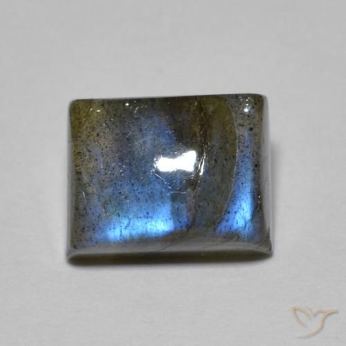 2.11ct طبيعي متعدد الألوان لابرادوريت, باجيت, نصف شفاف