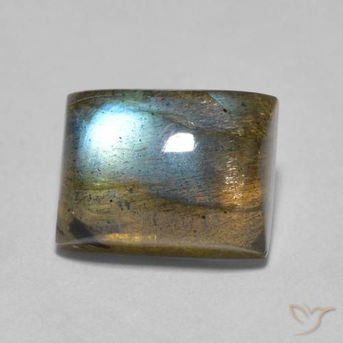 2.53ct طبيعي متعدد الألوان لابرادوريت, باجيت, شفاف