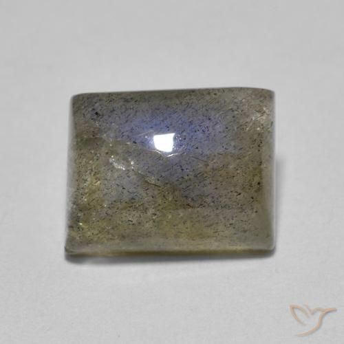 2.15ct طبيعي متعدد الألوان لابرادوريت, باجيت, نصف شفاف