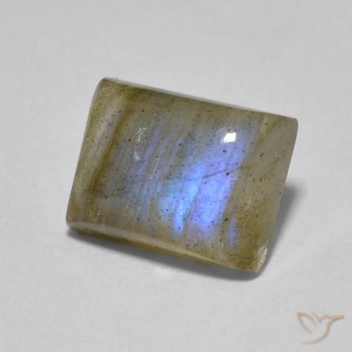 1.89ct طبيعي متعدد الألوان لابرادوريت, باجيت, نصف شفاف