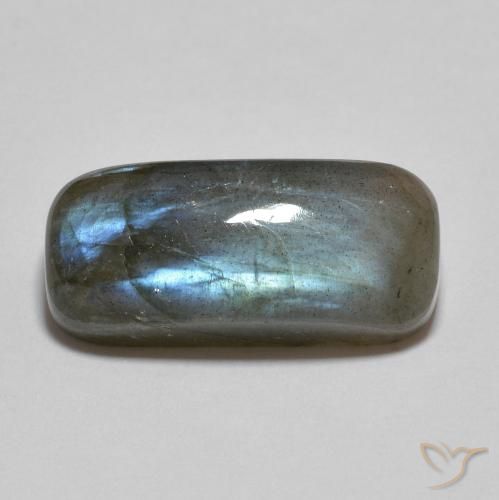 9.58ct طبيعي متعدد الألوان لابرادوريت, وسادة, نصف شفاف
