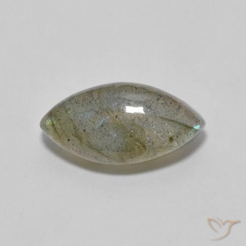 2.46ct طبيعي متعدد الألوان لابرادوريت, ماركيز, نصف شفاف