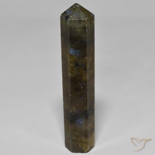 34.84ct طبيعي متعدد الألوان لابرادوريت, فانسى, غير شفاف