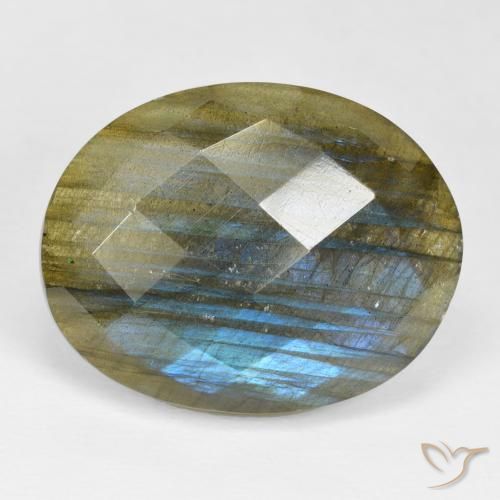 23.31ct طبيعي متعدد الألوان لابرادوريت, بيضوي, غير شفاف