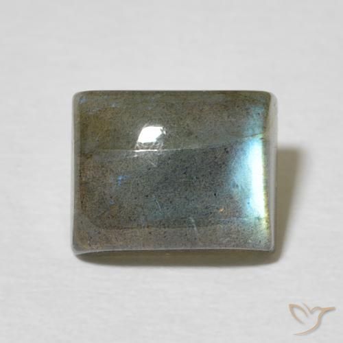 3.20ct طبيعي متعدد الألوان لابرادوريت, باجيت, نصف شفاف