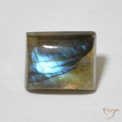 2.79ct طبيعي متعدد الألوان لابرادوريت, باجيت, نصف شفاف