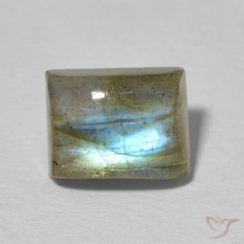 2.90ct طبيعي متعدد الألوان لابرادوريت, باجيت, نصف شفاف