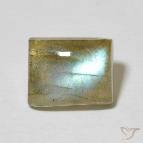 2.79ct طبيعي متعدد الألوان لابرادوريت, باجيت, نصف شفاف