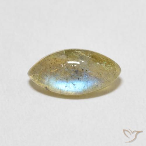 1.20ct طبيعي متعدد الألوان لابرادوريت, ماركيز, نصف شفاف